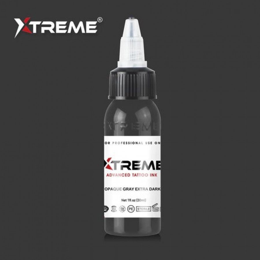 Тату краска Xtreme Ink Opaque Gray Extra Dark